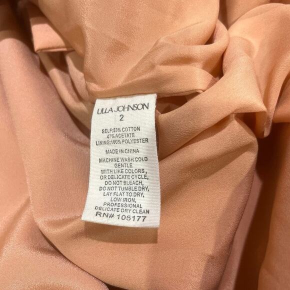 NWT Ulla Johnson Lelita Formal Cocktail Midi Dress in Copper Sz 2 - Picture 9 of 9